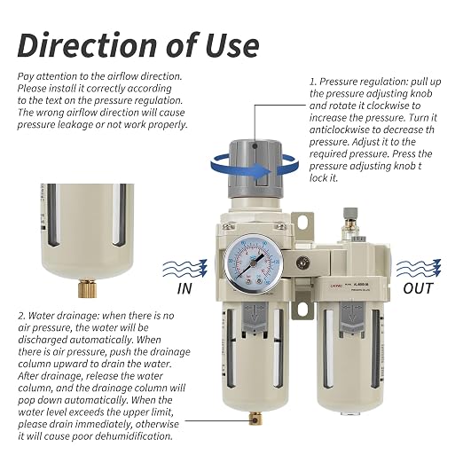 Air Compressor Pressure Regulator, Water Separator - Image 5