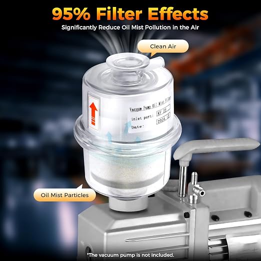 KF25 Oil Mist Filter, Vacuum Pump Exhaust Oil Mist Filter - Image 5