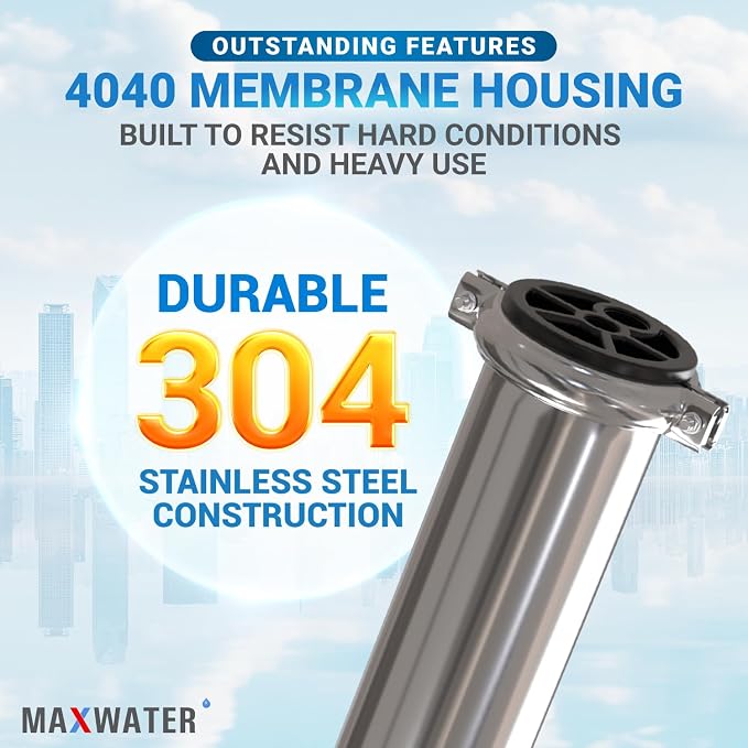 Max Water - Heavy Duty - Reverse Osmosis 4040 Membrane Housing - 4" x 40" good - Image 5