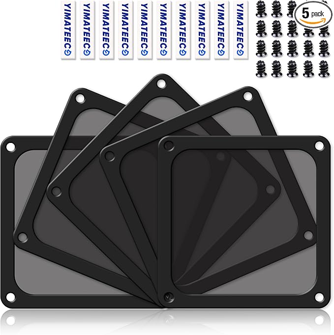 Dust Filter PC 140mm for Computer Cooler/PSU/Routers Nylon 80 Mesh, Magnetic by YIMATEECO