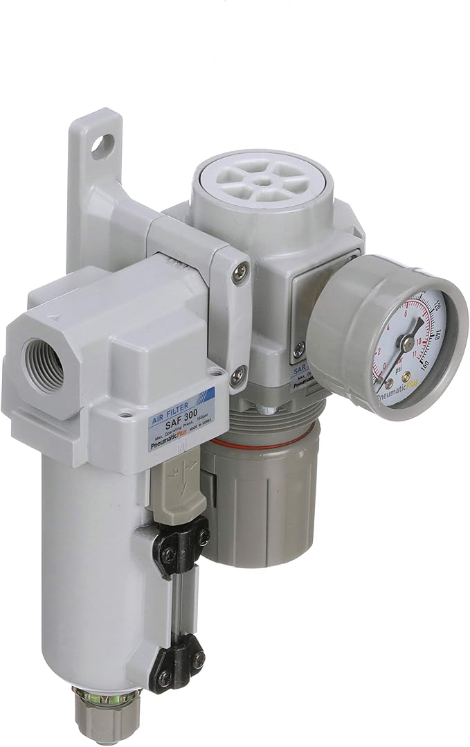 PneumaticPlus SAU320-N03G-MEP Compressed Air Filter Regulator Combo 3/8" NPT - Image 7