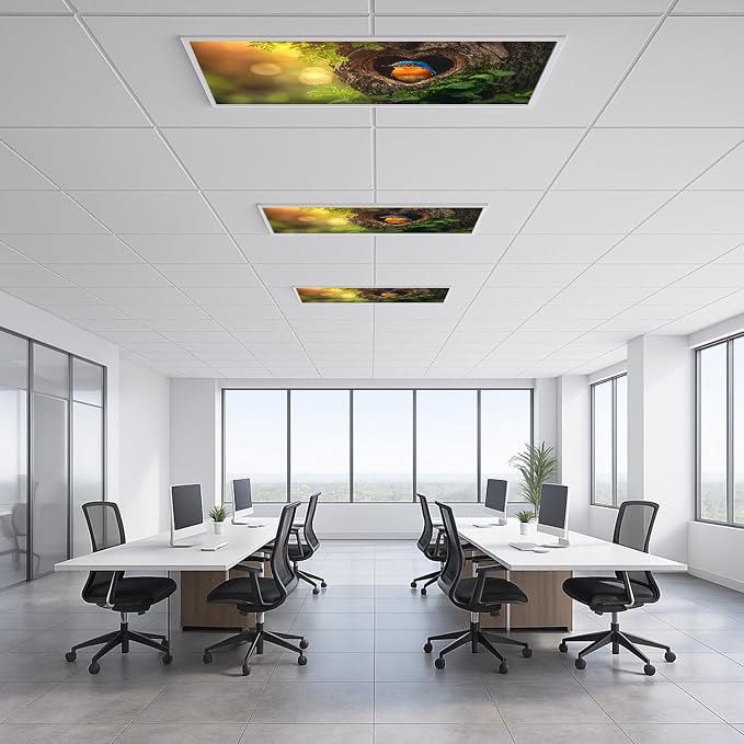 2 Pack Fluorescent Light Covers 4x2 ft Magnetic Light Covers - Image 6