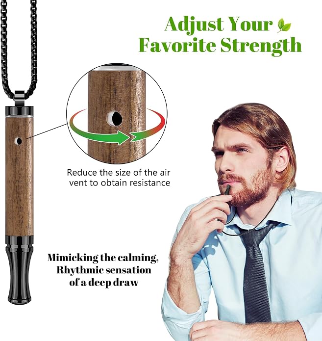 ASTOFLI Adult Quit Smoking Breathing Necklace: Adjustable Air Inhaler Stop - Image 2