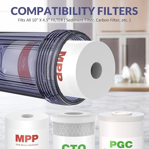 SimPure Whole House Water Big Filter Housing, Sediment Water Filter System - Image 5