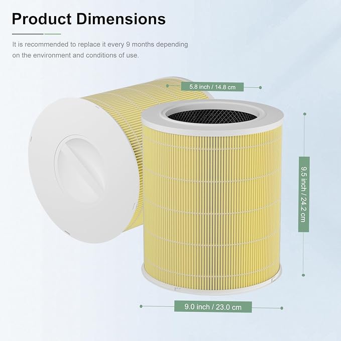 2 Pack AP401 AP402 Filter Replacement, Compatible - Image 6