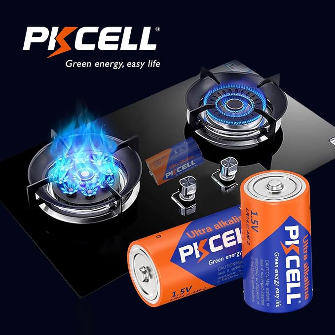 PKCELL 52 Counts Alkaline Battery Variety Pack, 16 AA, 24 AAA, 4 C, 4 D - Image 8
