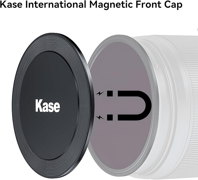 Kase 49mm Front Lens Cap, Magnetic CNC Aluminum + Optical Glass, Quick Press-On - Image 5