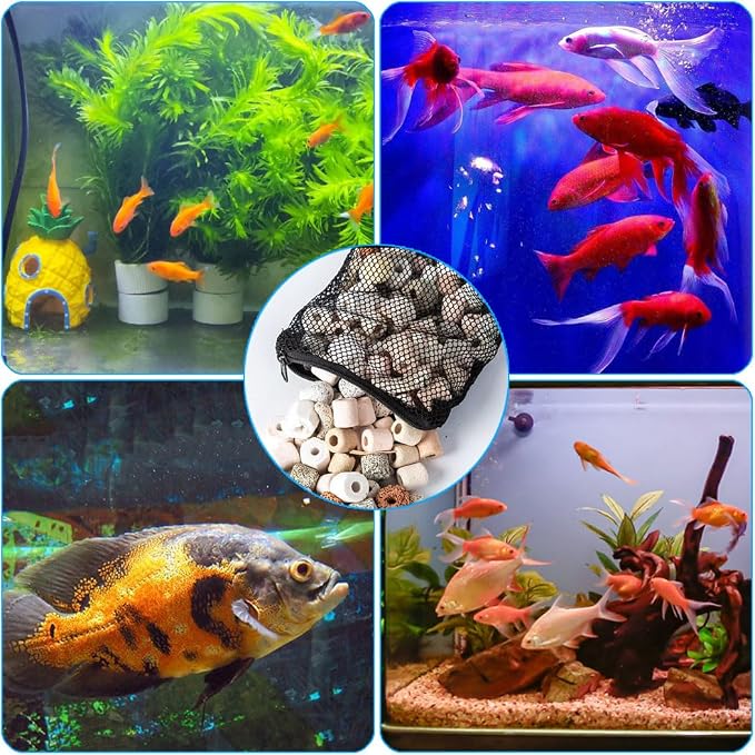 12 Pcs Fish Tanks Filter Media Bags, Aquarium Filter Media Bags - Image 3
