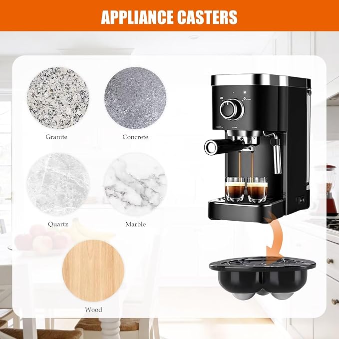 Homesweet Heavy-Duty Appliance Casters 8-Pack – 360° Rotating Furniture Sliders - Image 6