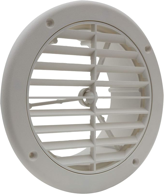 RecPro RV AC Vent 5" with Optional Charcoal Filter White by RecPro
