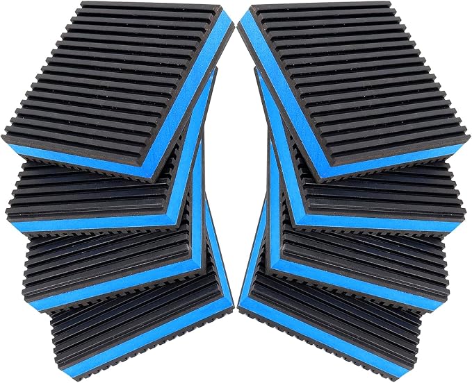 Heavy Duty Anti Vibration Pads, Washing Machine, AC Unit, Non-Slip Ribbed by Unknown