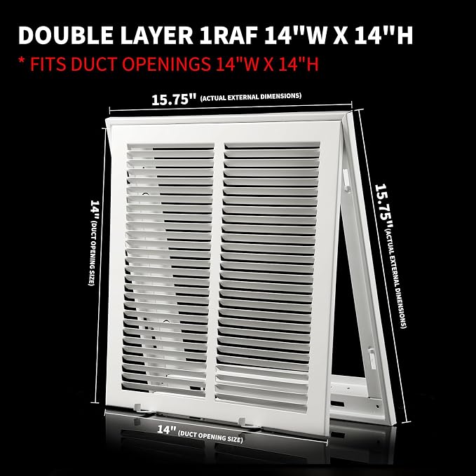 14×14 Return Air Grille Return Vent Cover - Image 5