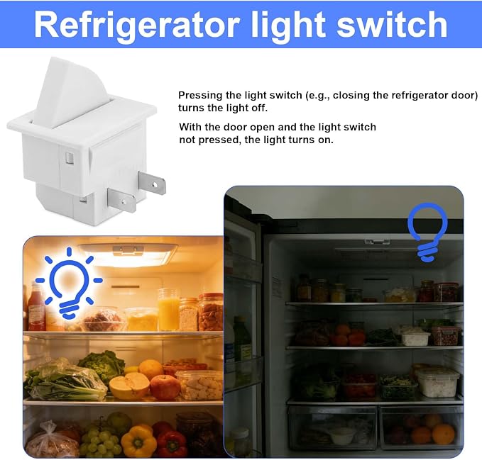 2pcs Refrigerator Door Light Switches, Refrigerator Parts Replacement - Image 4