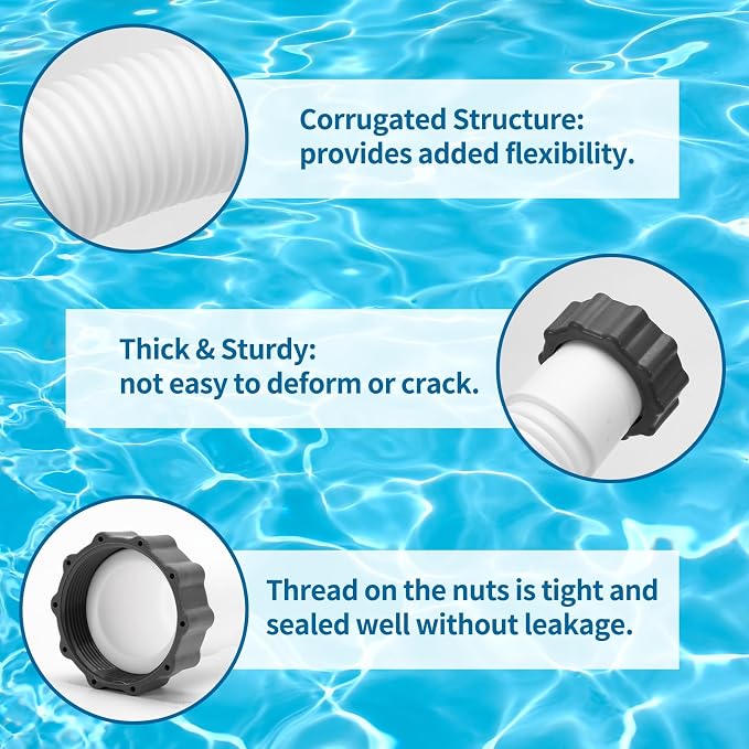 2-Pack 1.5 Inch Pool Pump Hose Replacement - Image 5