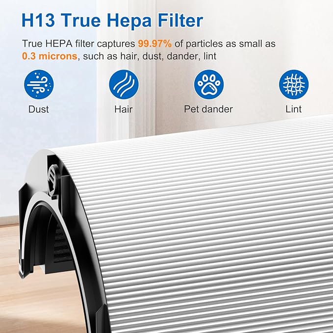 2 Pack Upgraded 360° Combi Glass HEPA+Carbon Filter - Image 5