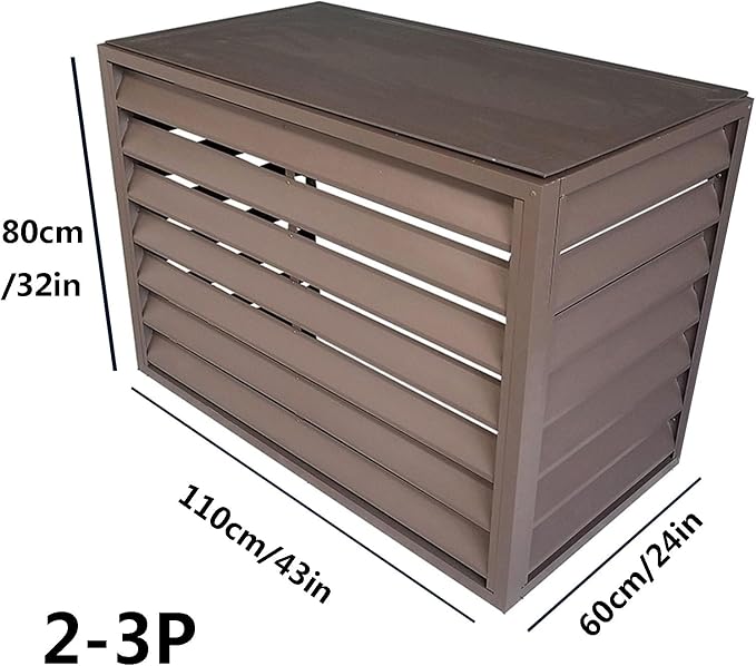 Pool pump covers for outside units, outdoor garbage can enclosures, aluminum - Image 2