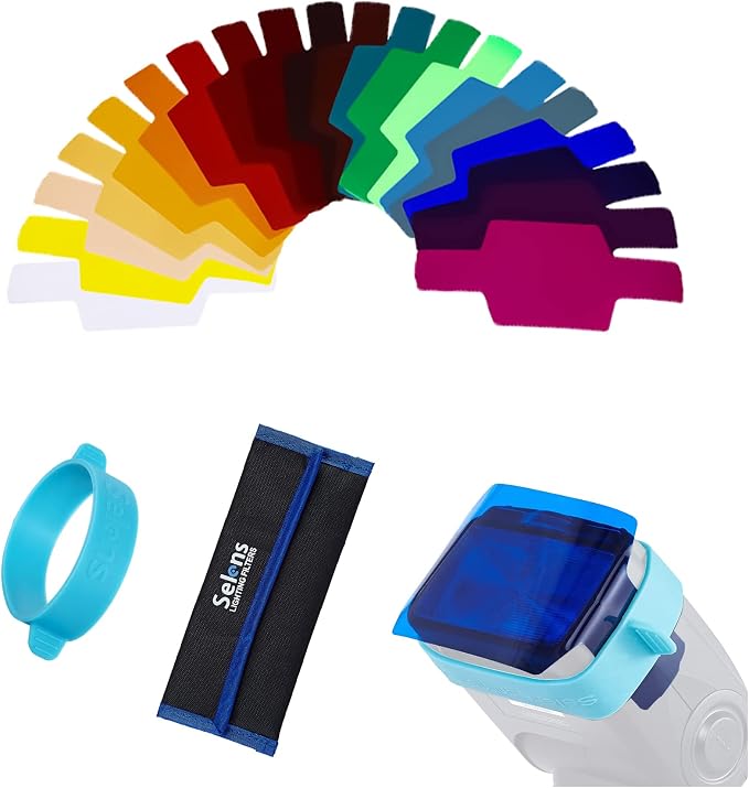 Selens Universal Flash Gels Lighting Filter SE-CG20-20 pcs Combination Kits by Selens
