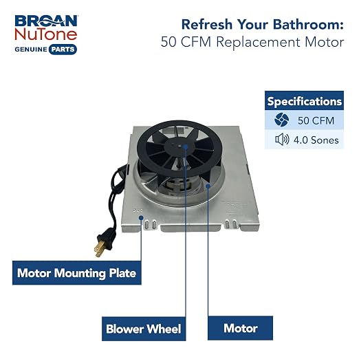 Broan-NuTone Genuine Replacement Motor/Wheel - Image 2