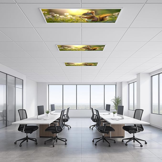 2 Pack Fluorescent Light Covers 4x2 ft Magnetic Light Covers - Image 6