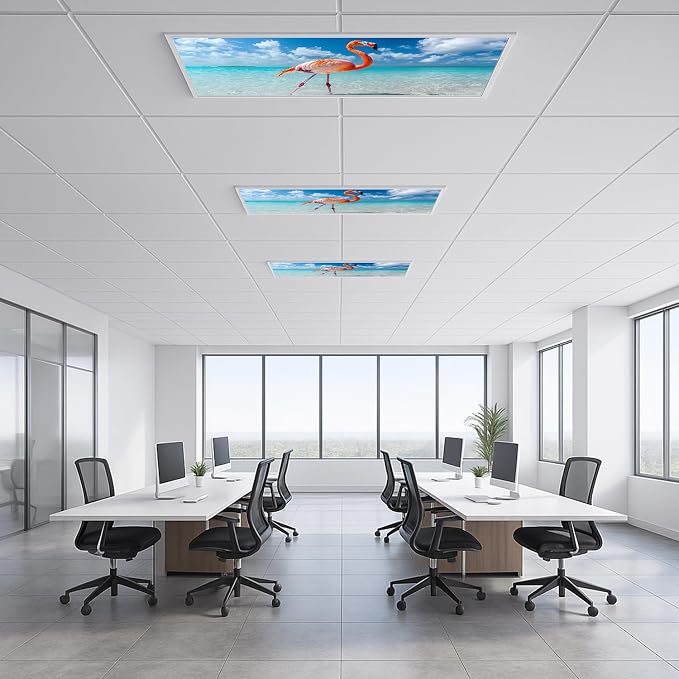 2 Pack Fluorescent Light Covers 4x2 ft Magnetic Light Covers - Image 6