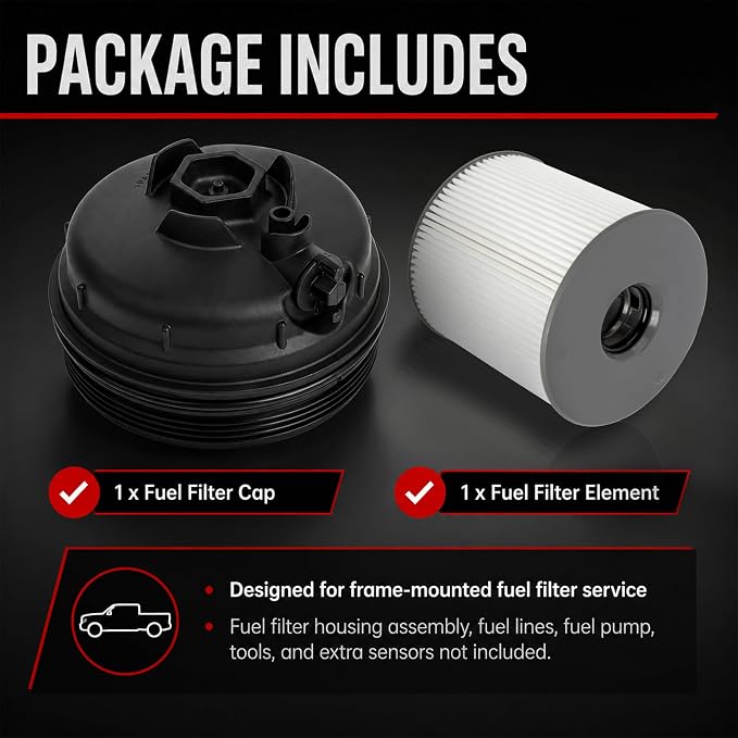 Fuel Filter Cap with Fuel Filter Element Compatible with Ram 2500 3500 4500 - Image 3