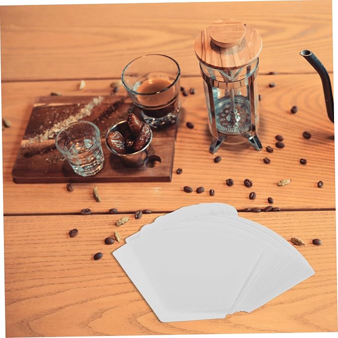 Paper Coffee Filter Cones 100pcs Espresso Filters Unbleached - Image 5