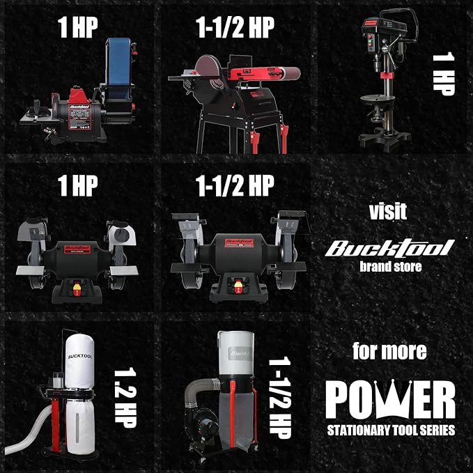 BUCKTOOL 1HP 6.5AMP Wall-mount Dust Collector - Image 7