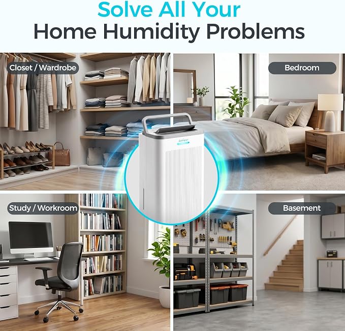 1500 Sq.Ft Dehumidifier, Max 32 Pint Quiet Dehumidifier - Image 3