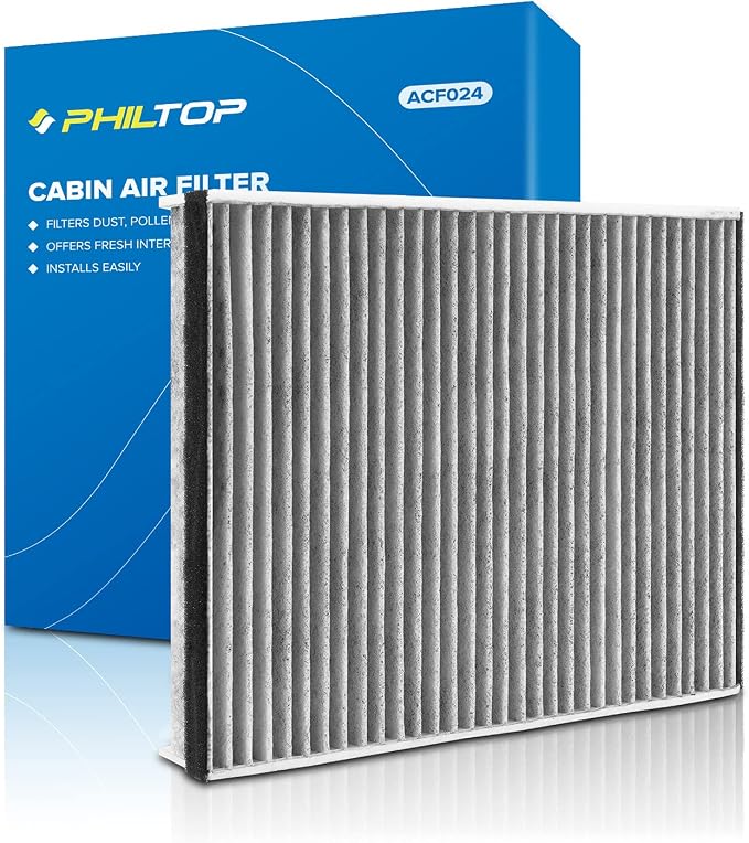 PHILTOP HEPA Cabin Air Filter w/Activated Carbon, Compatible by PHILTOP
