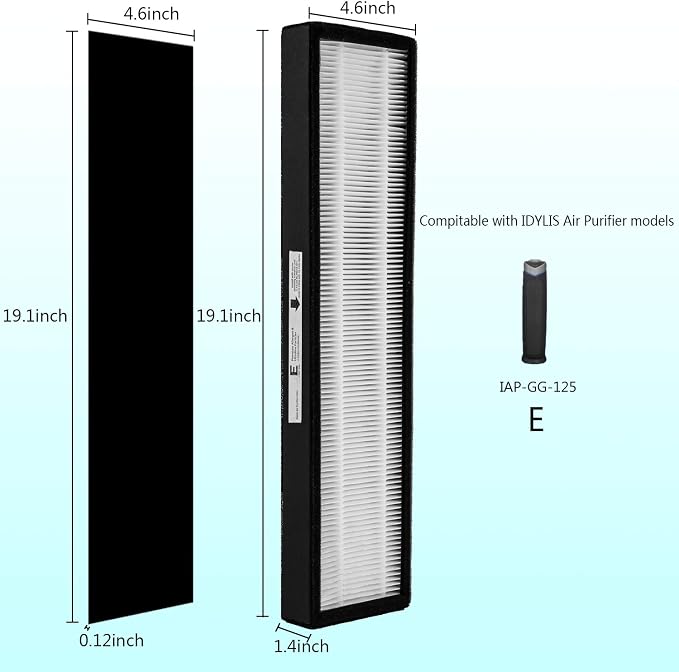 True HEPA Replacement Filter E Size, Compatible - Image 2