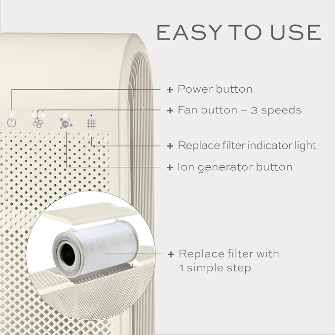 Conair Air Purifier, HEPA Air Filter, Purifier - Image 3