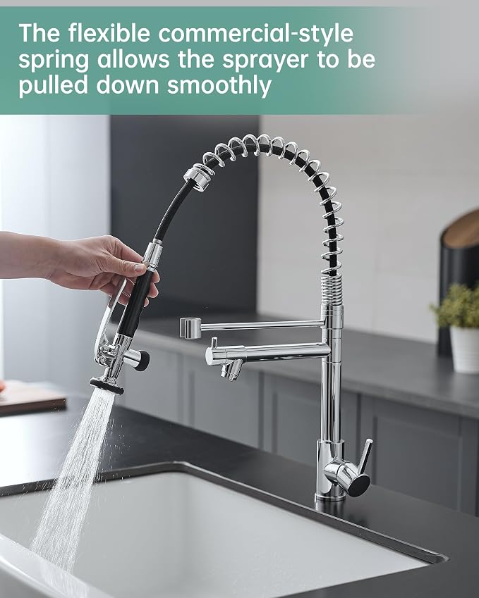 Fapully Chrome Kitchen Faucet - Image 5