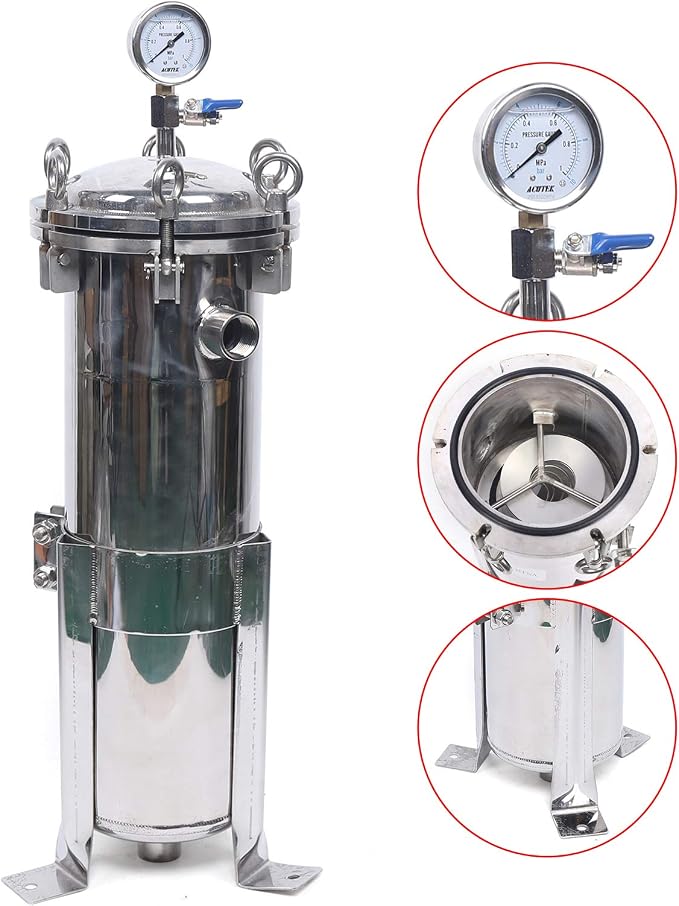 1" NPT Fluid Filter, 304 Stainless Steel - Image 2
