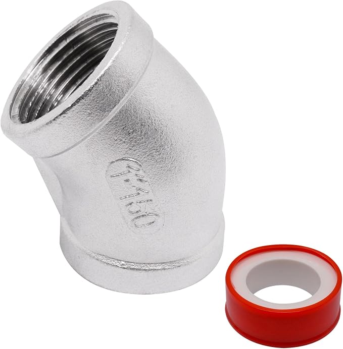 45 Degree Elbow 1PCS, Connector Coupler Apply to Outdoor/Garden/Industrial by SSYDIEN