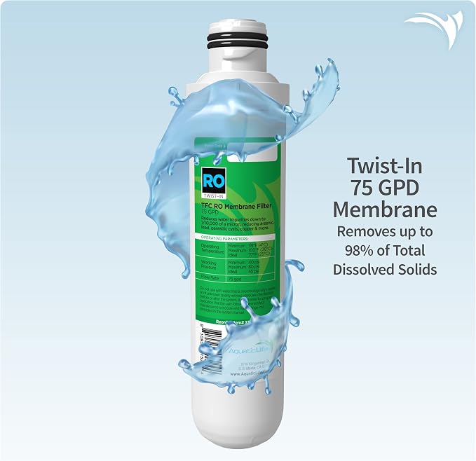 Aquatic Life Twist-In Reverse Osmosis Aquarium Water Filter Replacement - Image 5