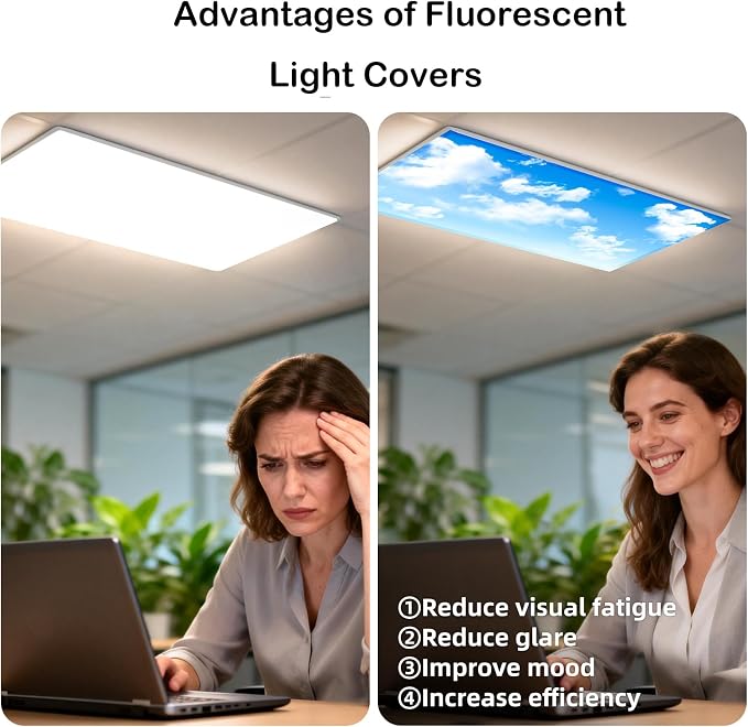 ANGSYLTH 8 Pcs Fluorescent Light Covers - Image 7