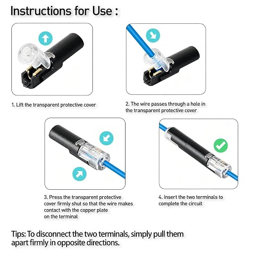 BOENFU Single Wire Plug in Connector, 20 Pack, 16-18 AWG, - Image 3