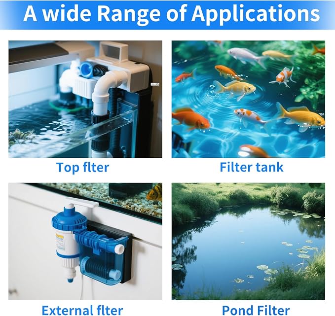 Aquarium Filter Media, 11.8"x15.7"- 8-Layer Filter Sponge Pad - Image 3