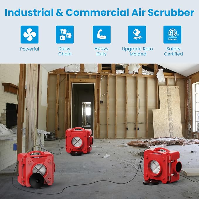 CADPXS Shield-550 Negative Machine Airbourne Cleaner HEPA Scrubber Water Damage - Image 5