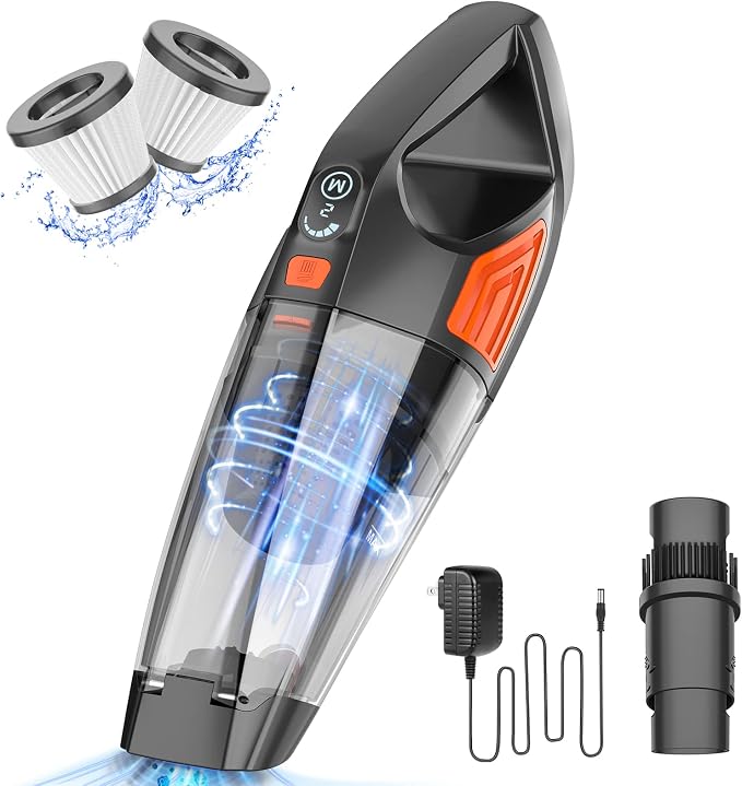 Handheld Vacuum Cordless Cleaner, Powerful Portable and Dust Buster Hand Vcauum by ATONEP
