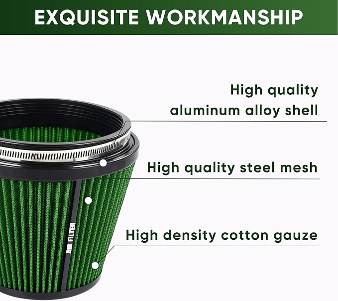 6" 152mm Inlet Cold Air Intake Filter High Flow Honeycomb Top Replacement - Image 6