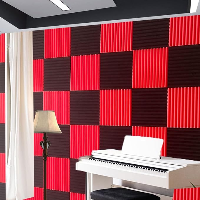 96 Pack Allxinlog Absorb the echo Acoustic Foam Panel Wedge Studio - Image 4