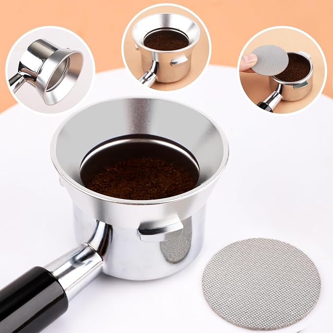 54mm12 Magnetic Dosing Funnel, Espresso Dosing Funnel Aluminum Magnetic - Image 6