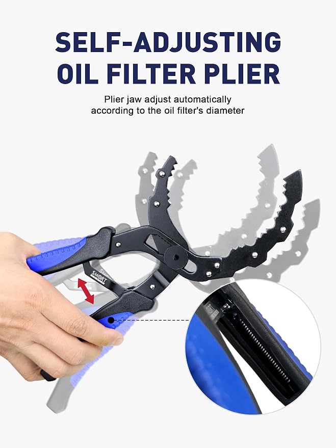 SMART JERRY - Adjustable Oil Filter Wrench | Self-Adjusting Oil Filter Removal - Image 6