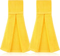 Shimeyao 2 Pcs Cotton Sports Football Towel with Closure Pitching Football Sweat Towel for Sports Gym Men Women Accessories(Yellow, Classic)