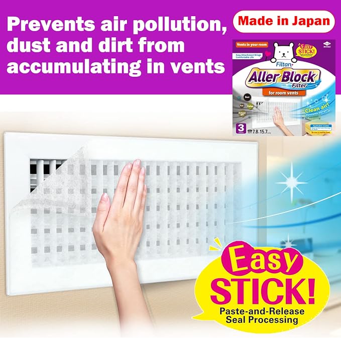 Aller Block Room Vent Filters – Anti-Allergenic, Captures Dust & Pollen - Image 3
