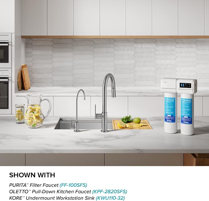 KRAUS Purita 2-Stage Carbon Block Under-Sink Water Filtration System - Image 16