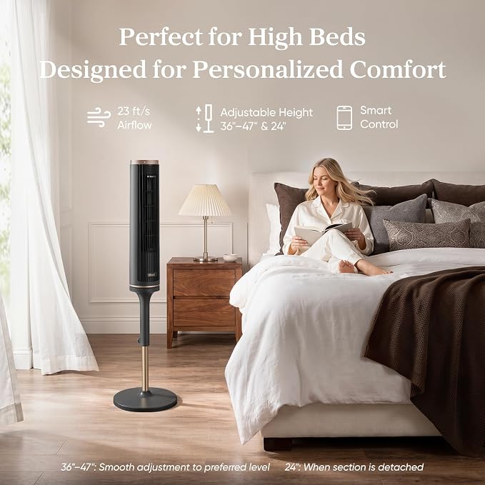 LEVOIT Tower Fan for Bedroom, Smart Standing Fan - Image 2