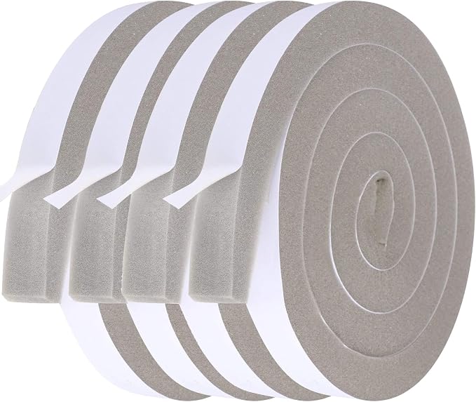Weather Stripping Door Seal 1 Inch W X 1 Inch T, Open Cell Foam Insulation Air by Futuwi