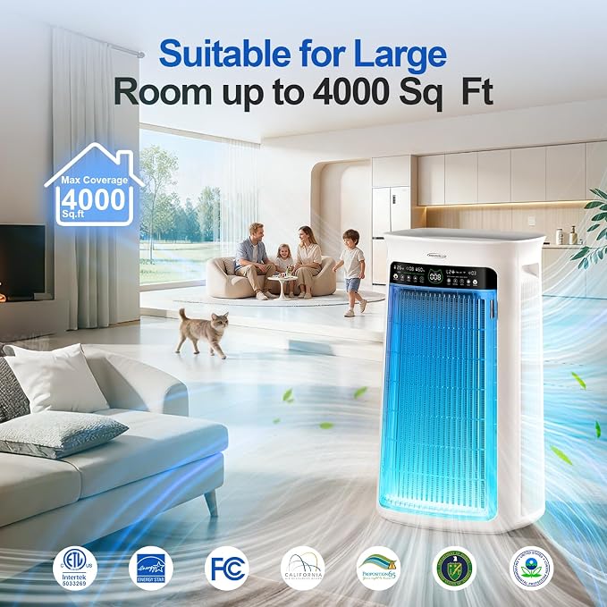 Air Purifier Large Room, True H13 HEPA Air Purifier - Image 3